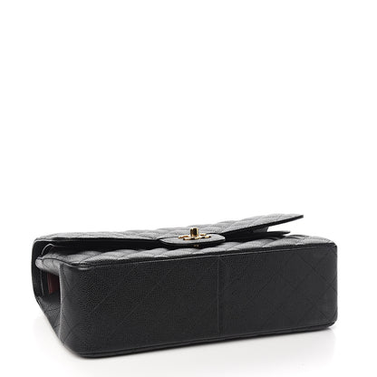 Chanel Caviar Quilted Jumbo Double Flap Black 3 of 10