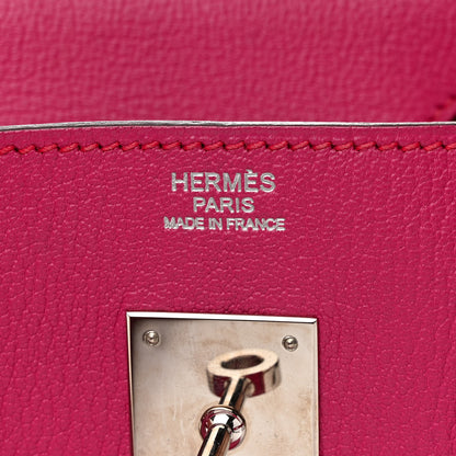 Hermes Chevre Mysore Birkin 30 Rose Shocking 6 of 14