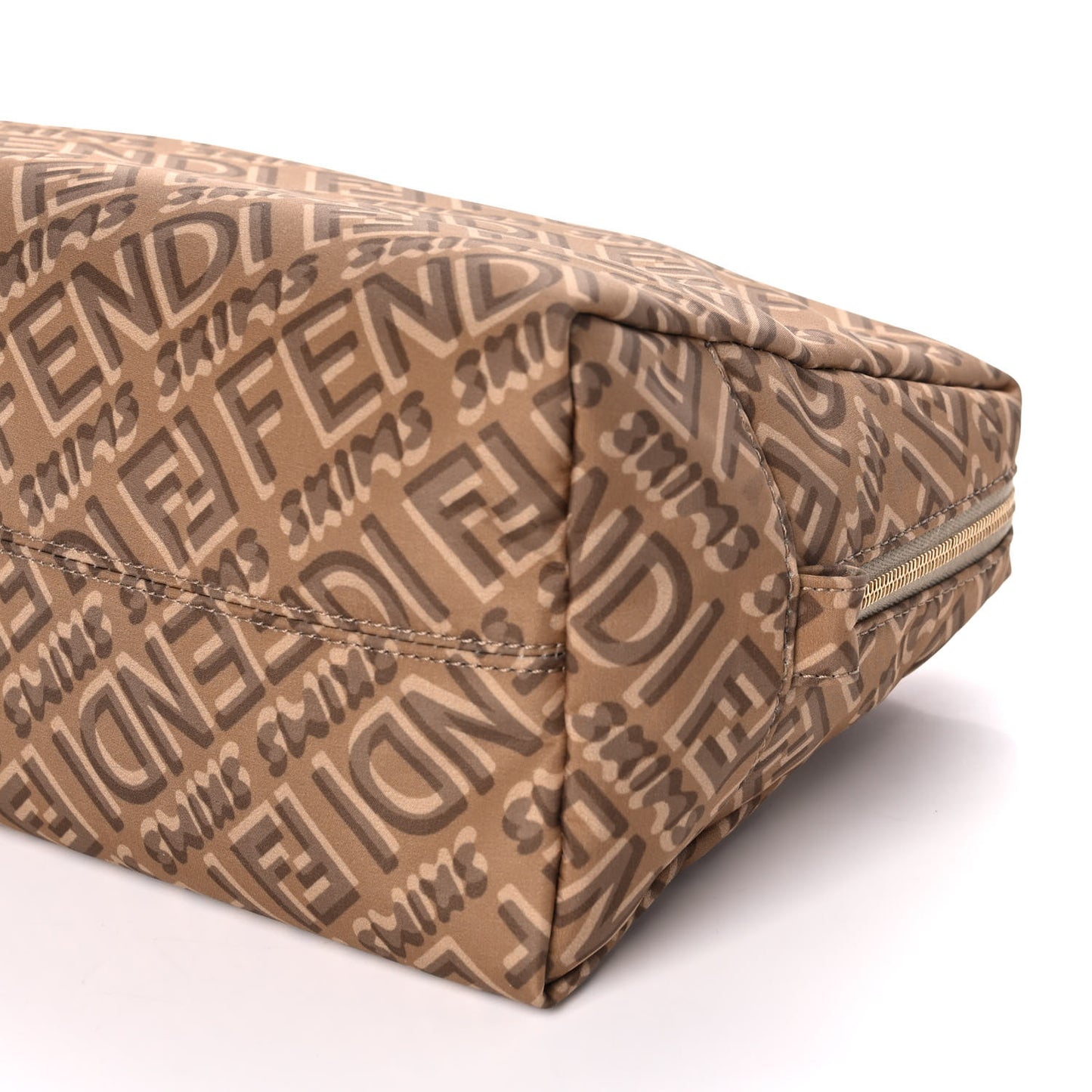 X SKIMS Nylon Medium Trapezoid Beauty Pouch Sand