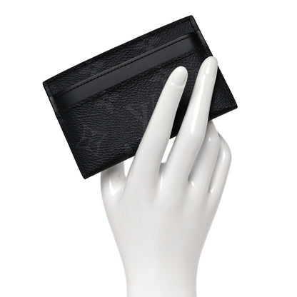 Louis Vuitton Monogram Eclipse Porte-Cartes Double Card Holder 2 of 8