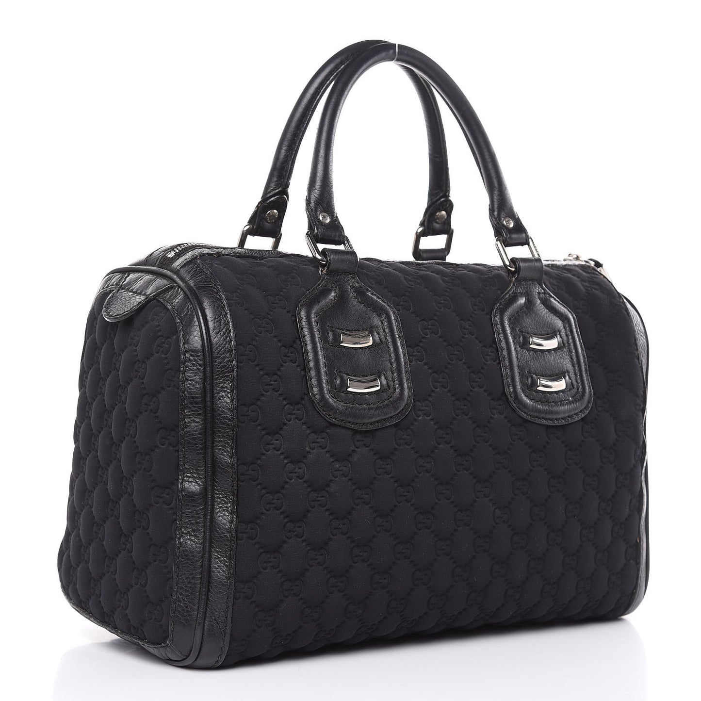 Guccissima Neoprene Medium Techno Tag Boston Black
