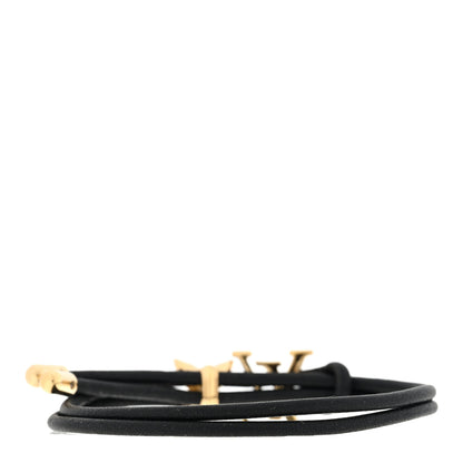 Louis Vuitton Calfskin LV Bloom Bracelet Black 2 of 3
