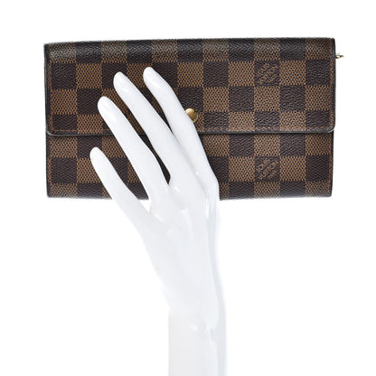 Louis Vuitton Damier Ebene Sarah Wallet 2 of 7