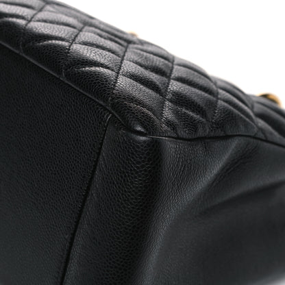 Chanel Caviar Quilted Grand Shopping Tote GST Black 9 of 13