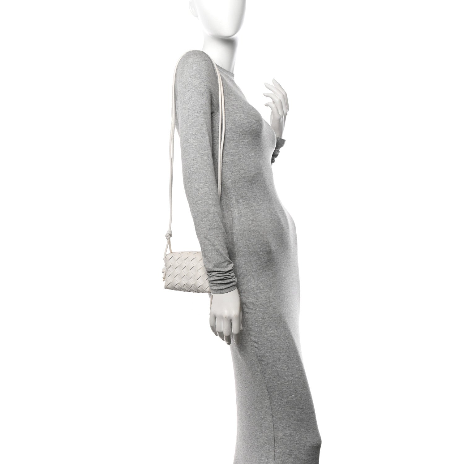 Bottega Veneta Nappa Intrecciato Candy Loop Camera Bag White 3 of 12
