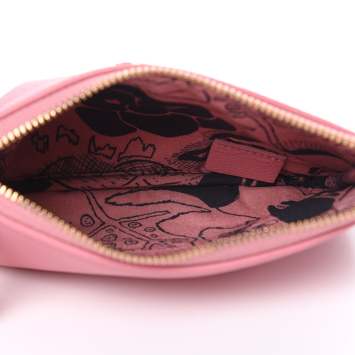 Chanel Goatskin Small CC Clover Cosmetic Case Pink 5 of 8