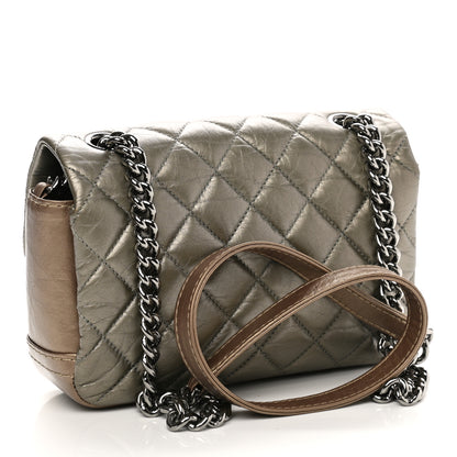 Chanel Metallic Calfskin Quilted Mineral Nights Mini Flap Bronze 3 of 12