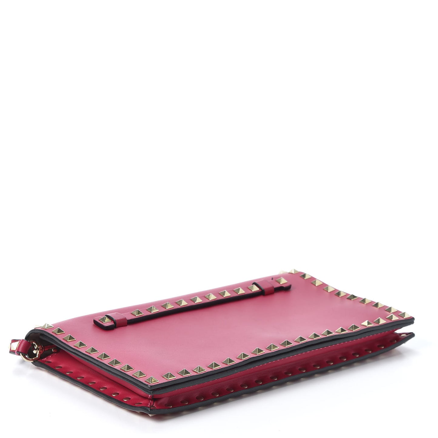 Nappa Rockstud Wristlet Clutch Cyclamin