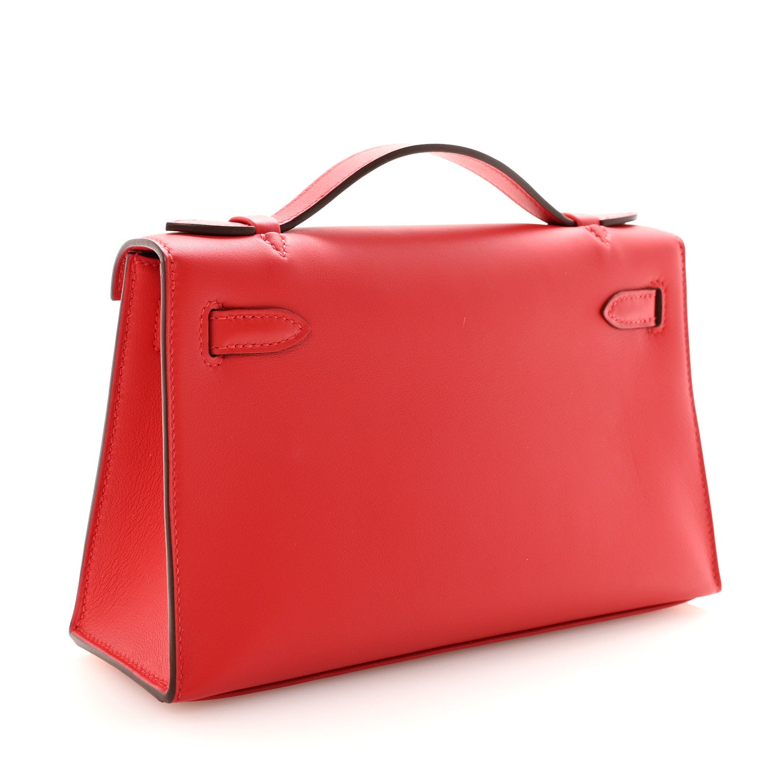 Hermes Swift Kelly Pochette Clutch Rouge Radieux 3 of 10