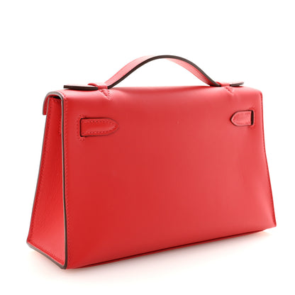 Hermes Swift Kelly Pochette Clutch Rouge Radieux 3 of 10