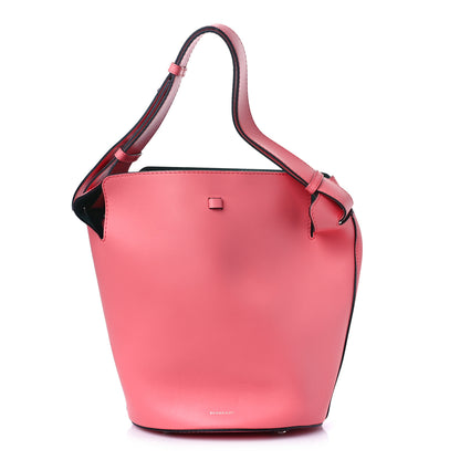 Burberry Supple Calfskin Medium Bucket Coral Pink 3 of 8