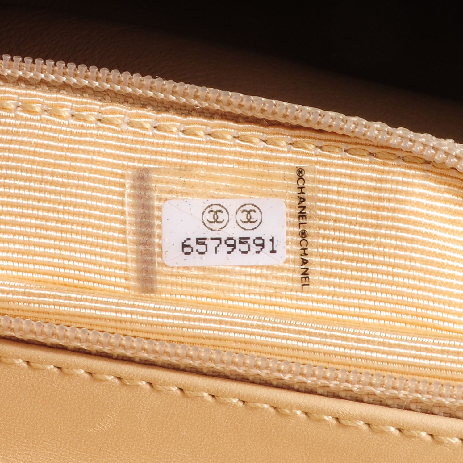 Chanel Lambskin Bekko Resin Small Single Flap Beige 8 of 9