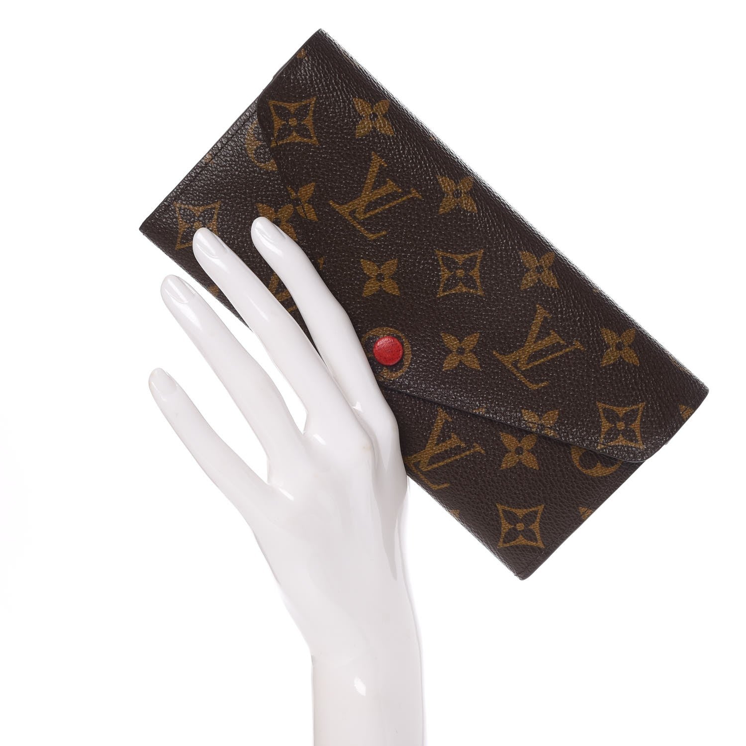 Louis Vuitton Monogram Josephine Wallet Red 2 of 9