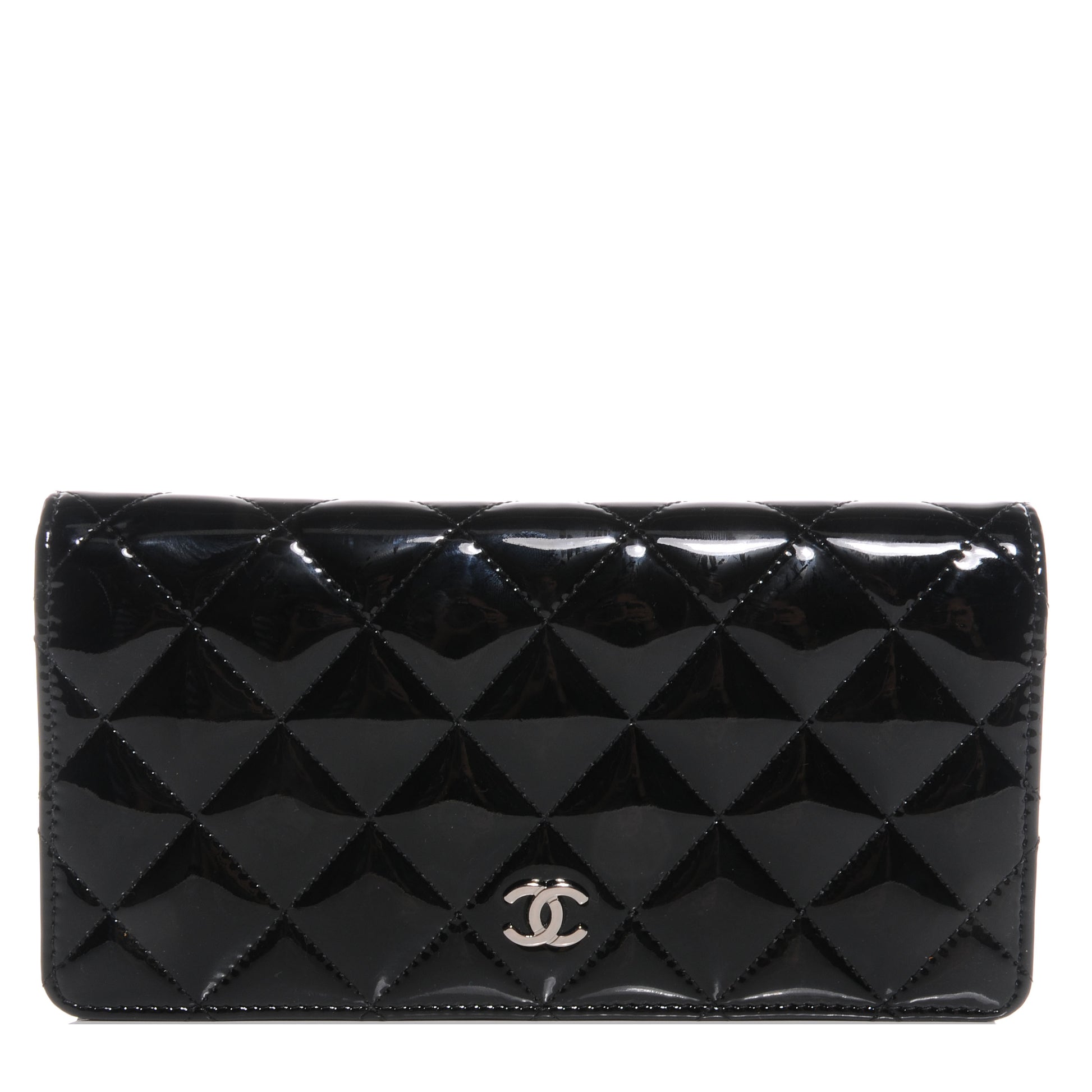 Chanel Patent Yen Wallet Black 1 of 8