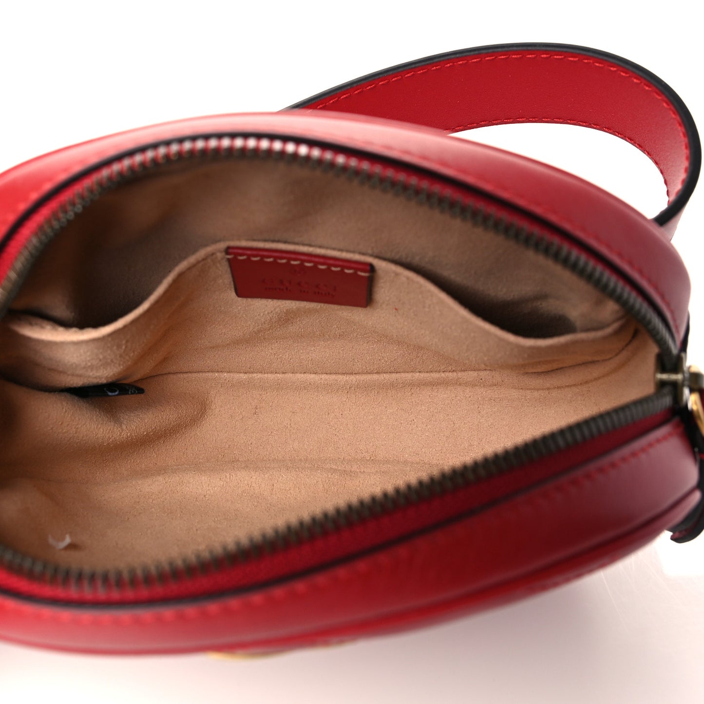Calfskin Matelasse GG Marmont Belt Bag 85 34 Hibiscus Red