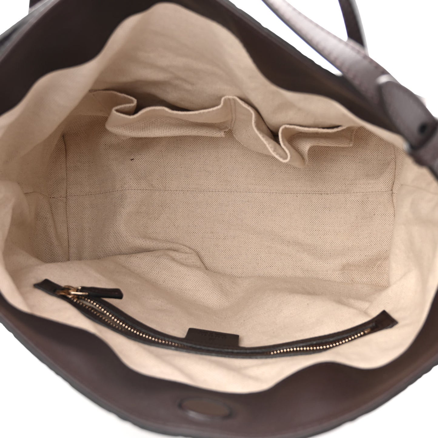 Guccissima Medium Bree Foldover Tote Chocolate