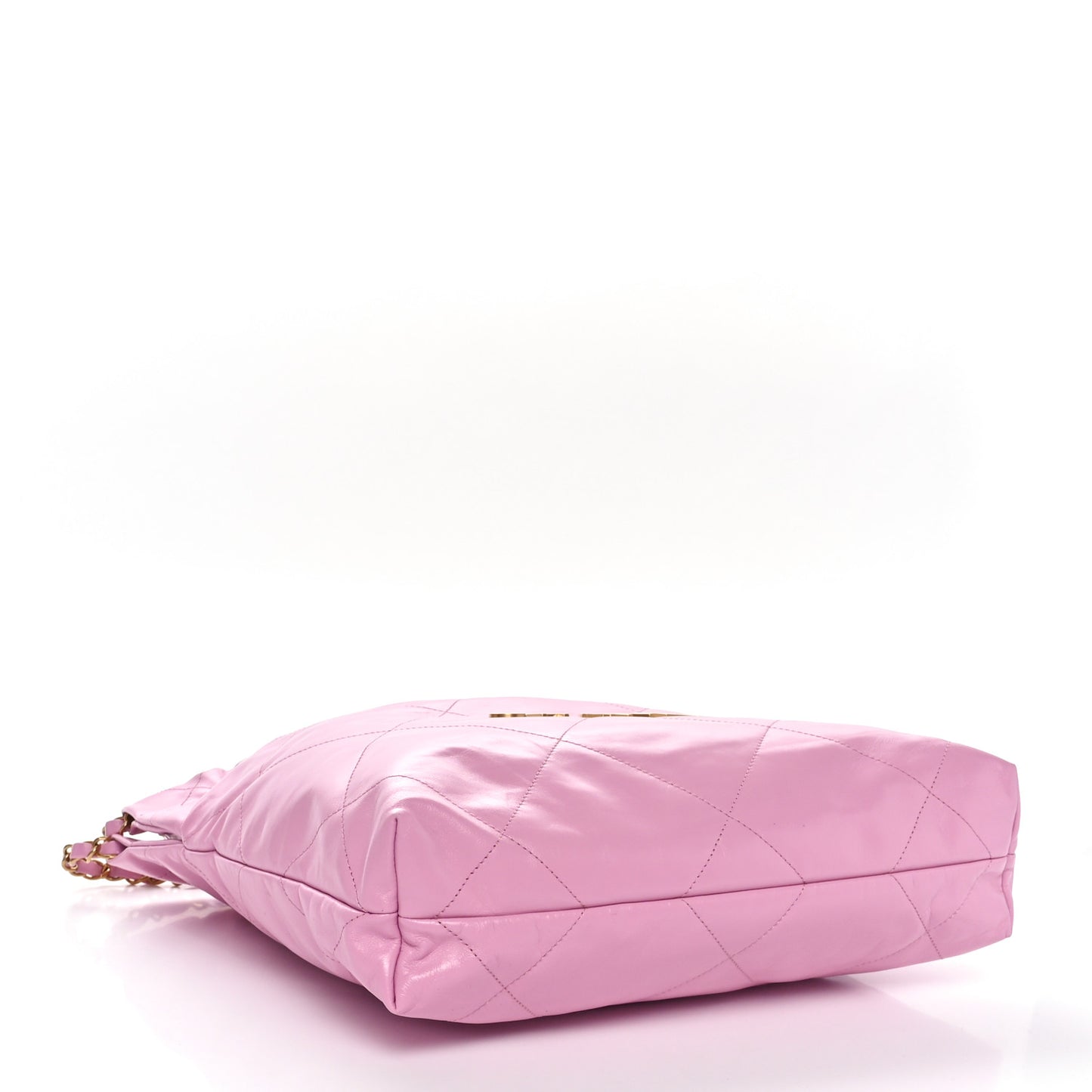 Shiny Calfskin Quilted Small Chanel 22 Pink
