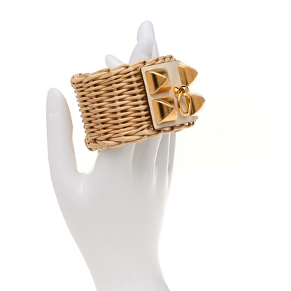 Hermes Barenia Osier Collier De Chien CDC Picnic Bracelet T2 Nata 2 of 7