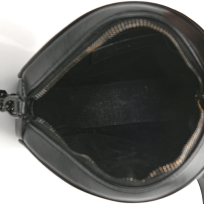 Saint Laurent Calfskin Matelasse Chevron Round Vinyle Camera Bag Black 5 of 8