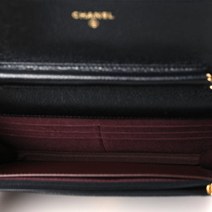 Chanel Caviar Quilted Wallet on Chain WOC Black 5 of 10