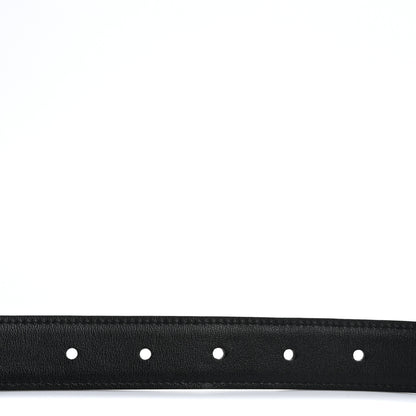 Saint Laurent Brushed Calfskin Folk Buckle Belt 70 Black 6 of 8