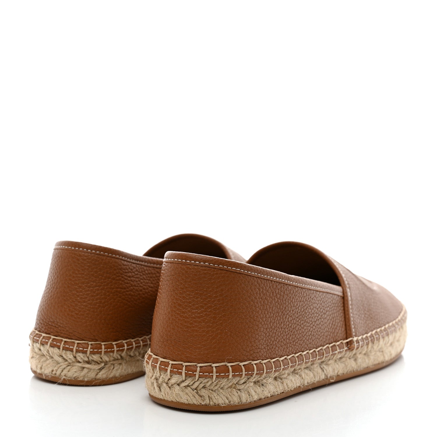 Louis Vuitton Monogram Leather Starboard Espadrille Flats 39 Brown 4 of 9