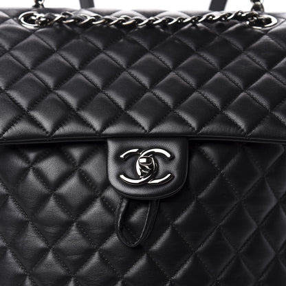 Chanel Lambskin Quilted Large Urban Spirit Backpack Black 9 of 9