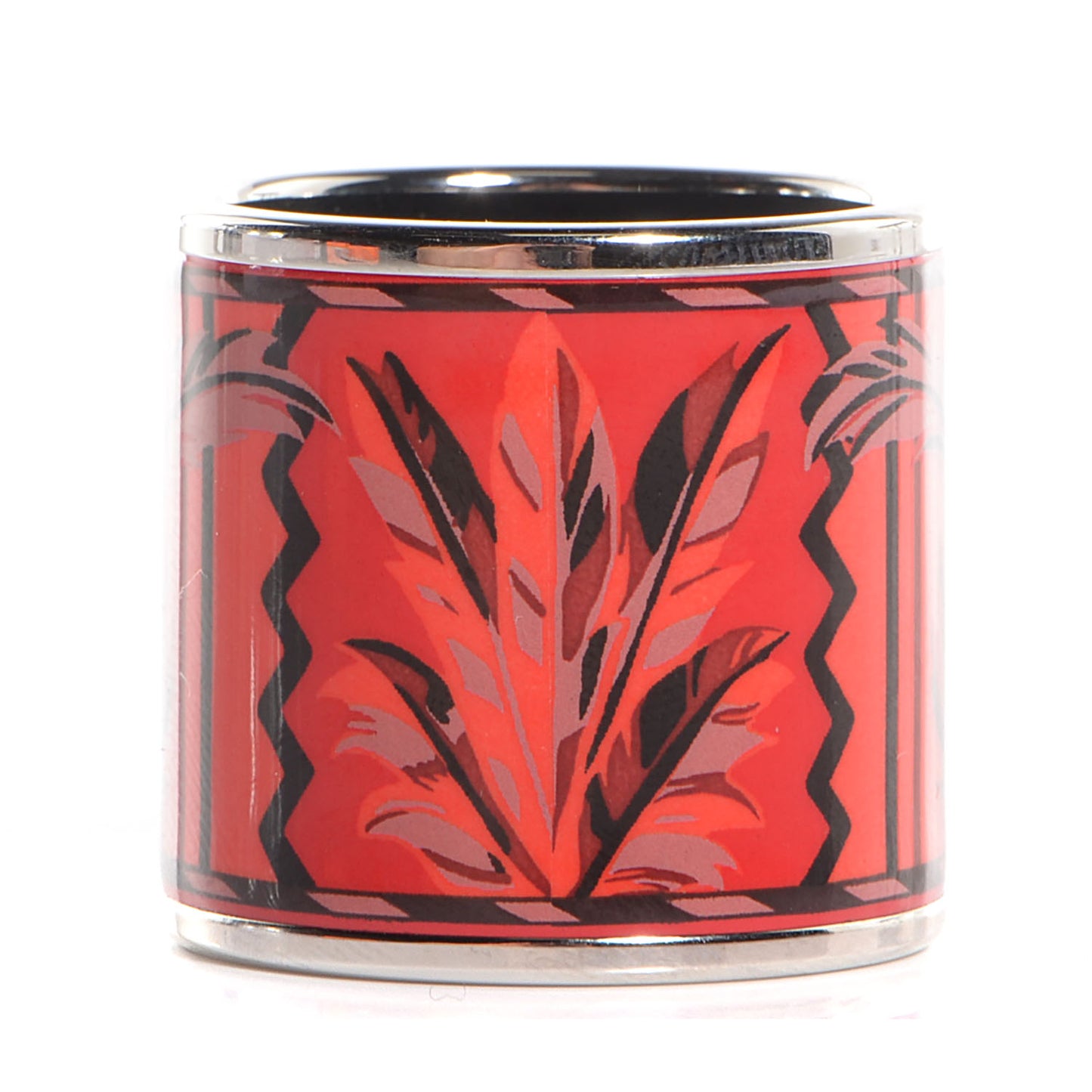 Enamel Palladium Plated Brazil Scarf Ring