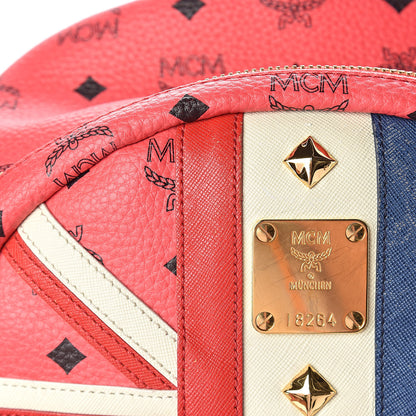 MCM Visetos Studded Medium Stark London Olympic Backpack Corail 12 of 13