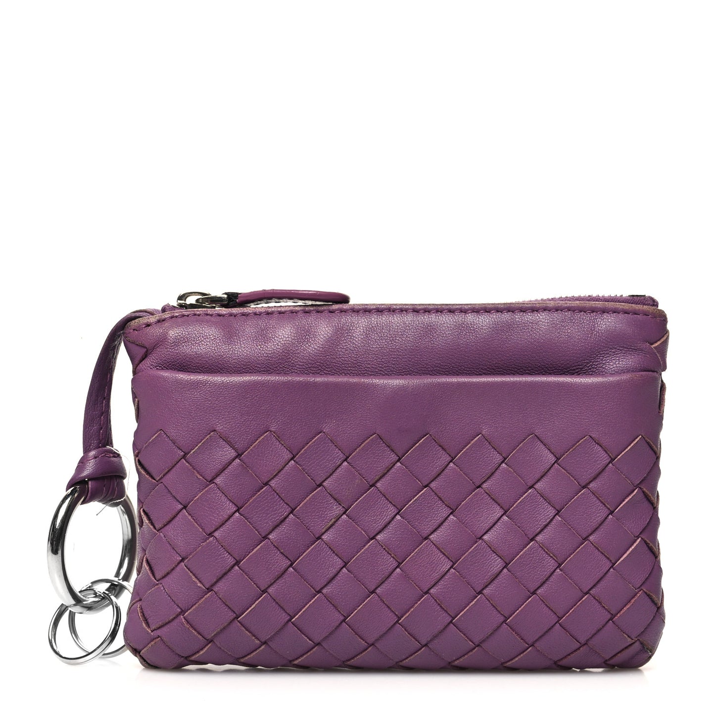 Nappa Intrecciato Key Case Byzantine