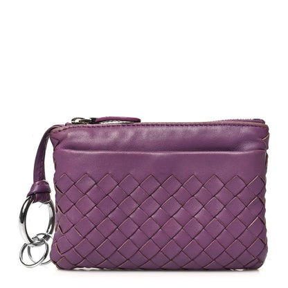 Bottega Veneta Nappa Intrecciato Key Case Byzantine 1 of 12