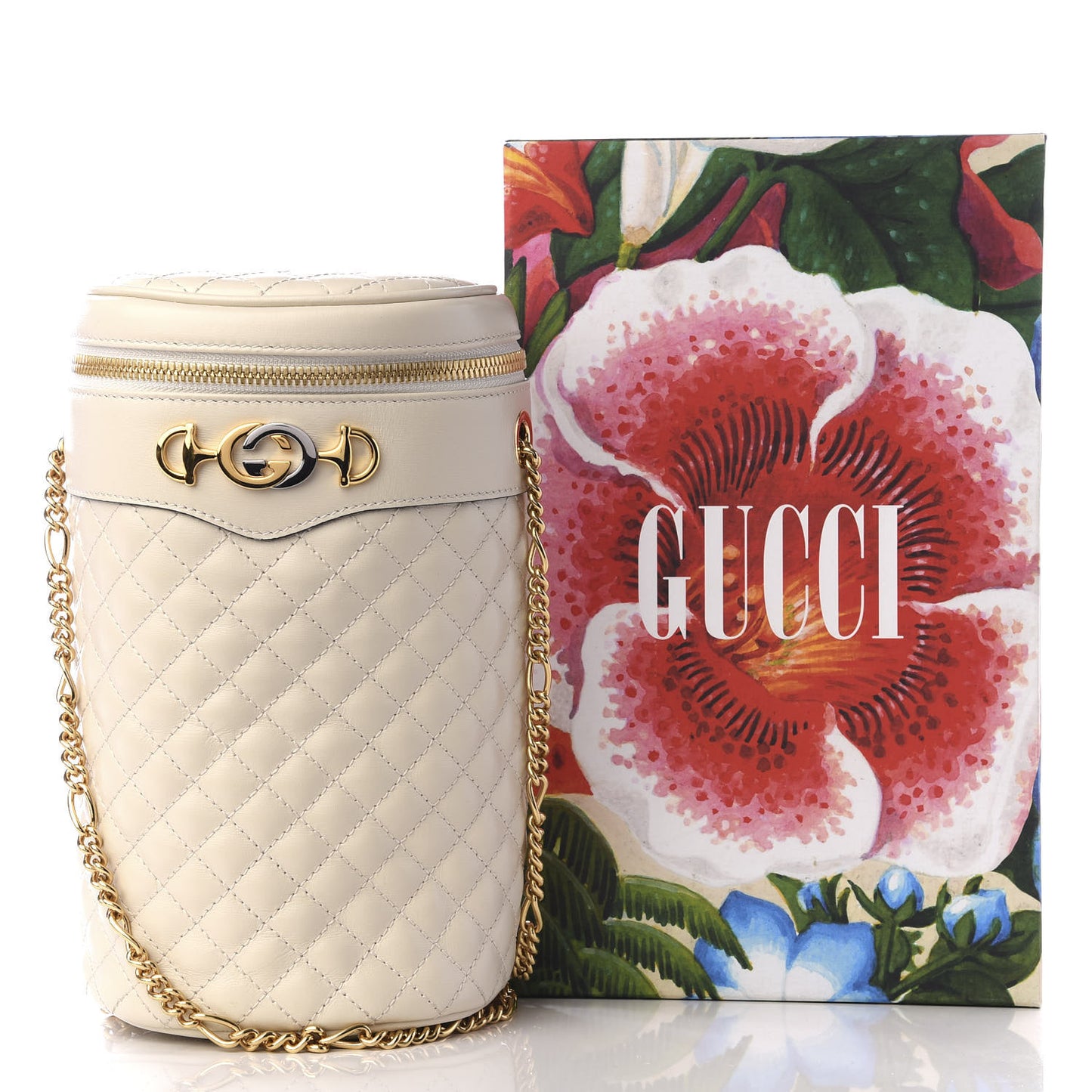 Calfskin Trapuntata Zumi Belt Bag Off White