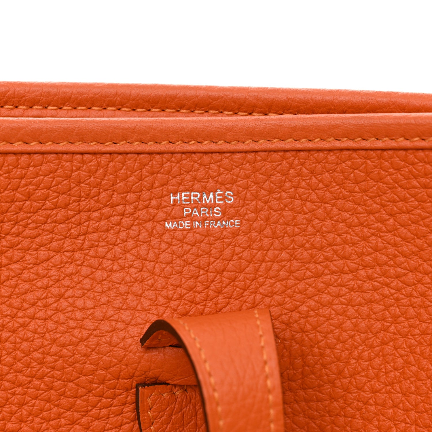 Hermes Taurillon Clemence Evelyne III PM Orange 6 of 10