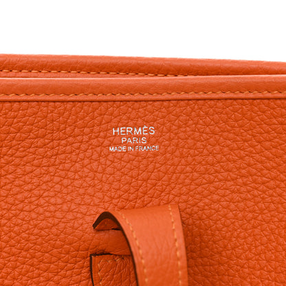 Hermes Taurillon Clemence Evelyne III PM Orange 6 of 10