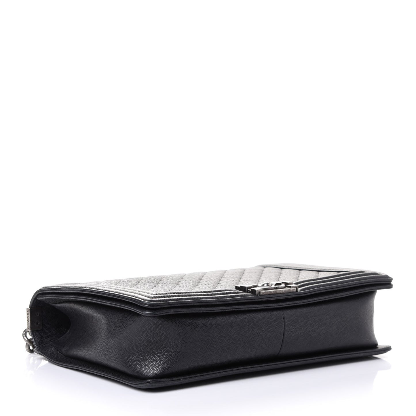Caviar Quilted Large Boy Flap Black
