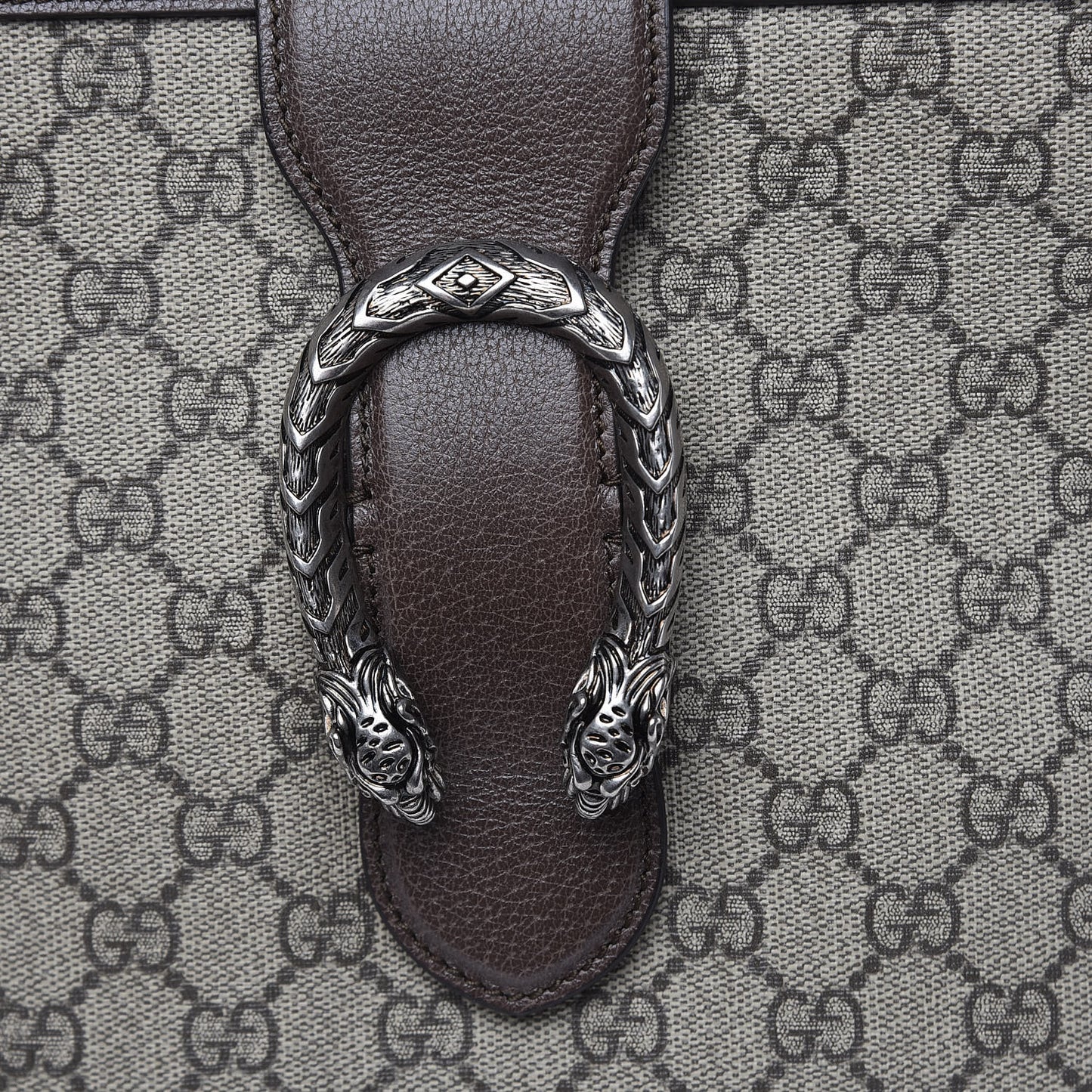 GG Supreme Monogram Medium Dionysus Bucket Bag Beige New Acero