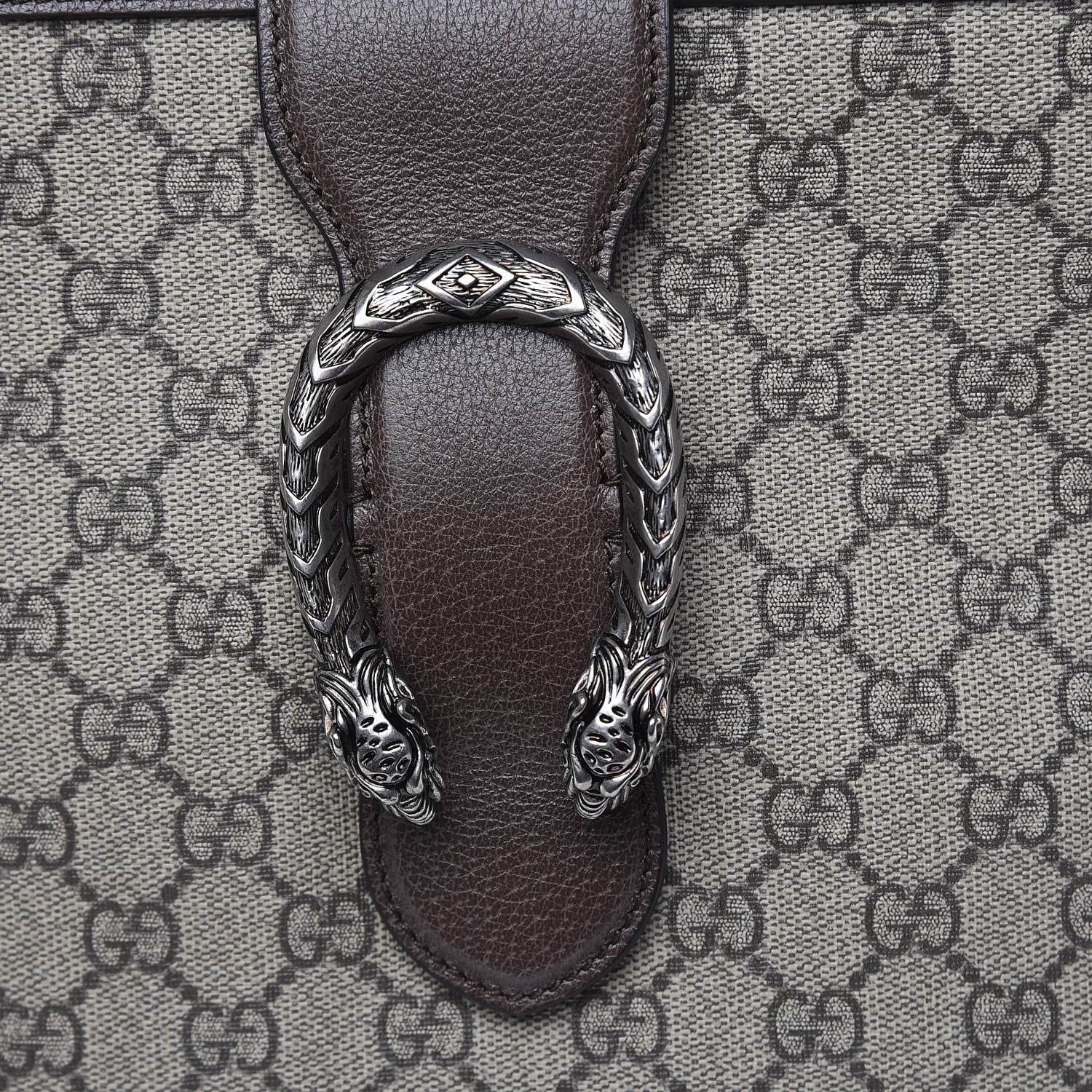 Gucci GG Supreme Monogram Medium Dionysus Bucket Bag Beige New Acero 10 of 10
