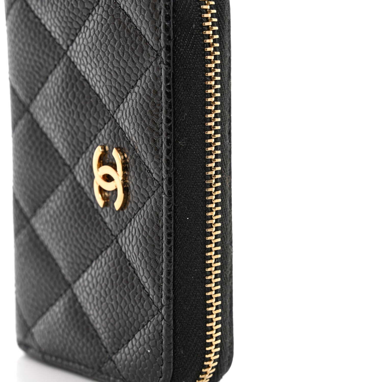 Chanel Caviar Quilted Classic Zipped Coin Purse Black 8 of 9