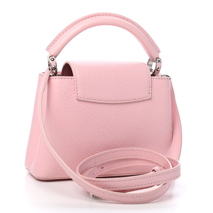 Louis Vuitton Taurillon Flowers Capucines Mini Pink 3 of 9