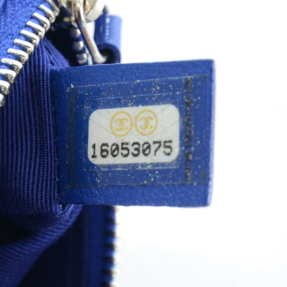 Chanel Patent Key Holder Case Bright Blue 6 of 9