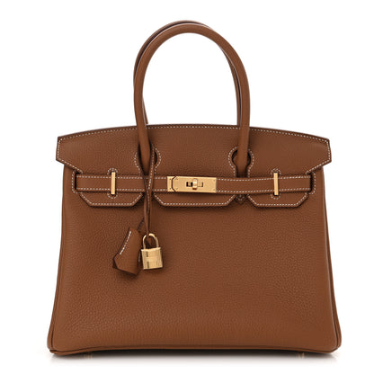 Hermes Togo Birkin 30 Gold 1 of 11