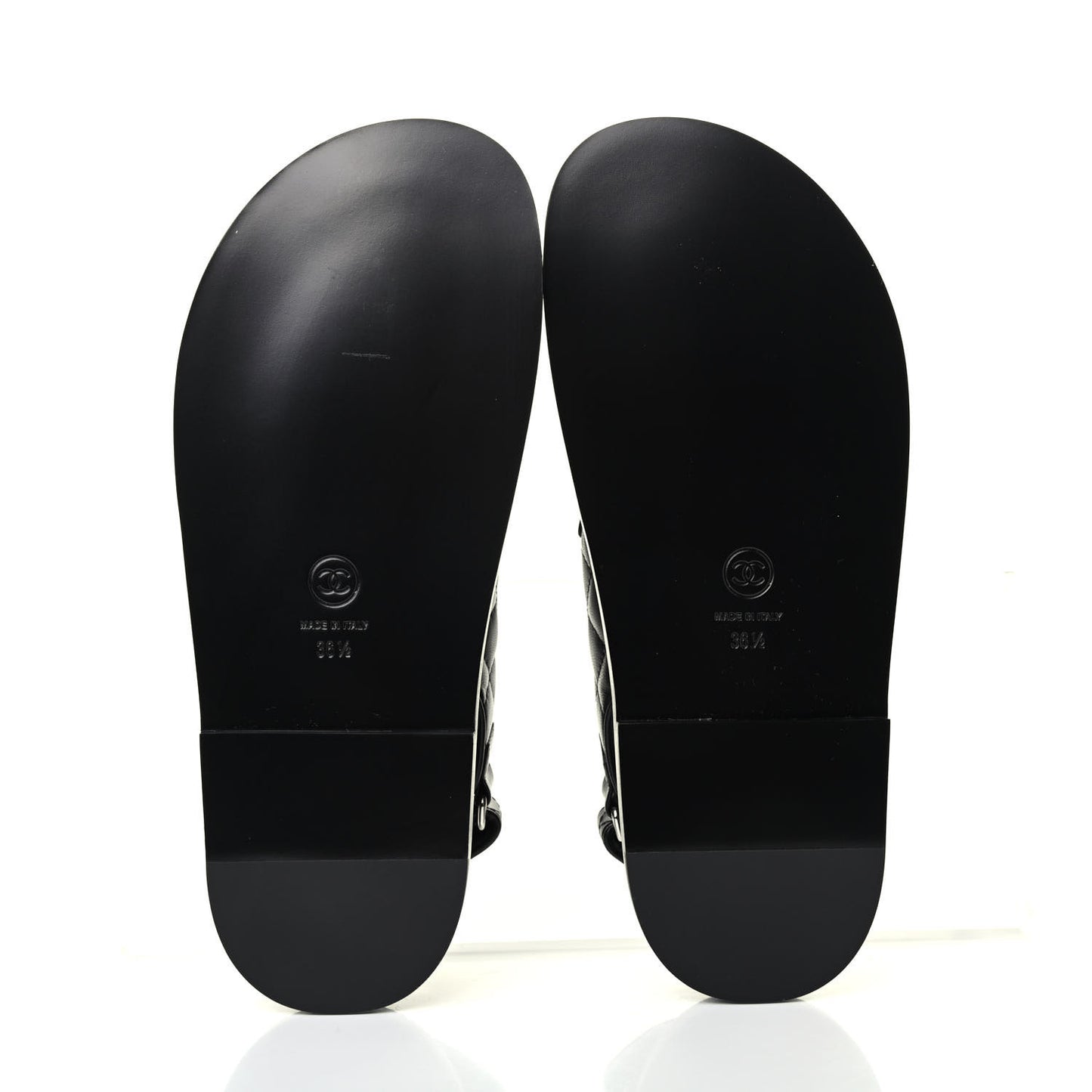 Lambskin Velcro Dad Sandals 36.5 Black
