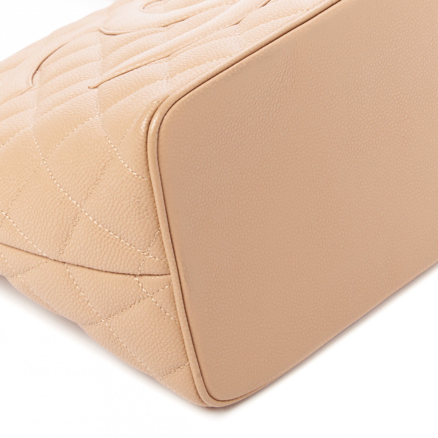 Chanel Caviar Quilted Medallion Tote Beige 5 of 9