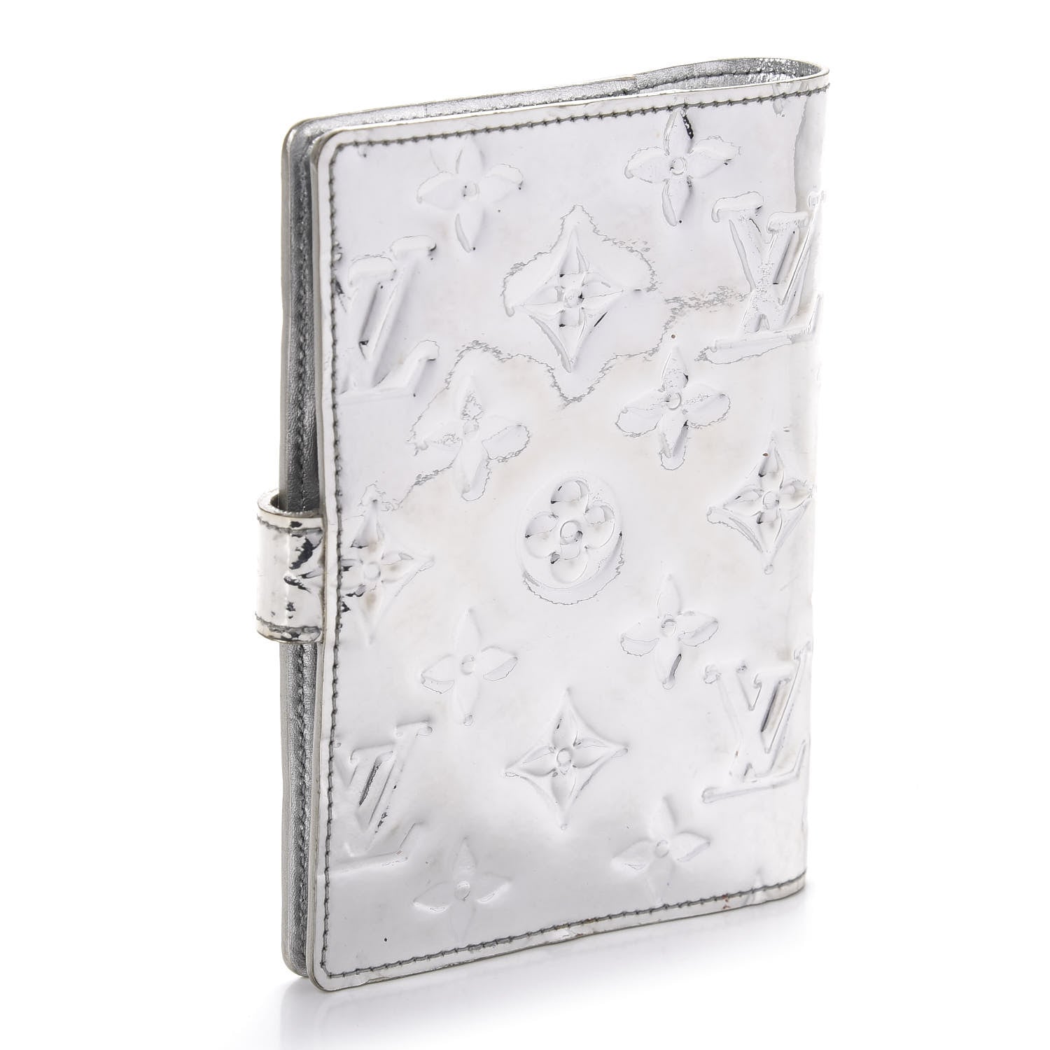 Louis Vuitton Monogram Miroir Small Ring Agenda Silver 3 of 12