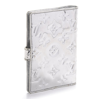 Louis Vuitton Monogram Miroir Small Ring Agenda Silver 3 of 12