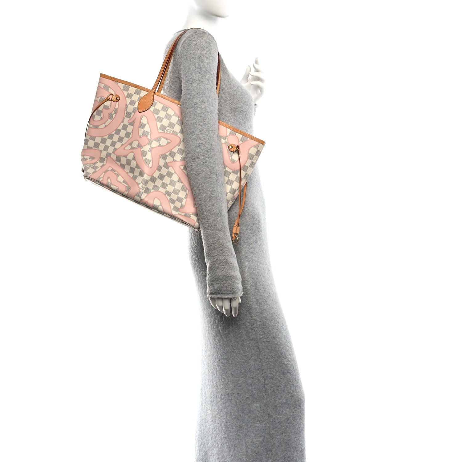 Louis Vuitton Damier Azur Tahitienne Neverfull MM 2 of 12