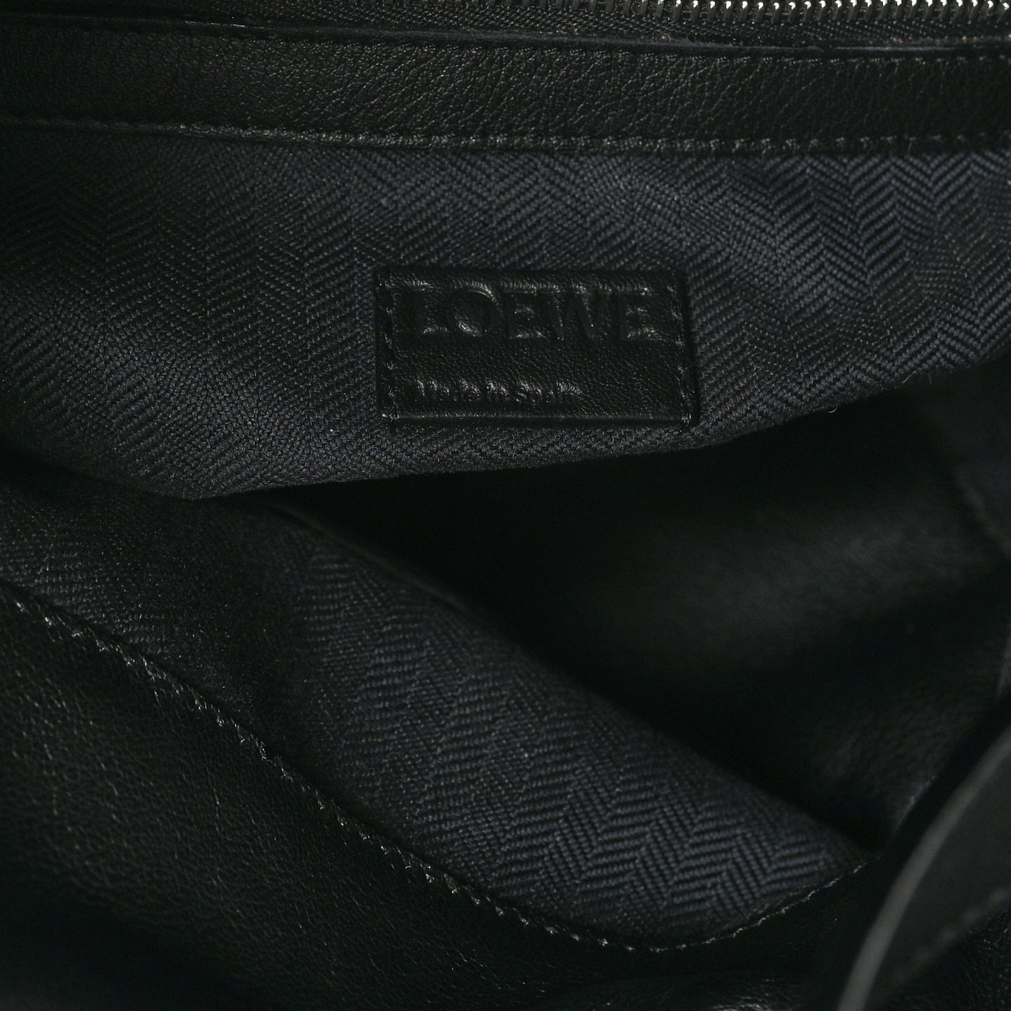 Calfskin Flamenco Knot Bag Black