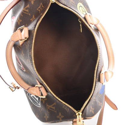 Louis Vuitton Monogram World Tour Speedy Bandouliere 30 6 of 8