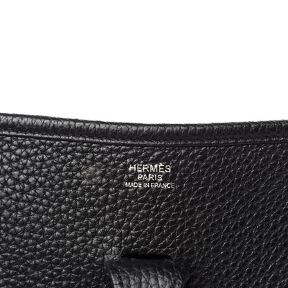 Hermes Taurillon Clemence Evelyne III PM Black 12 of 14
