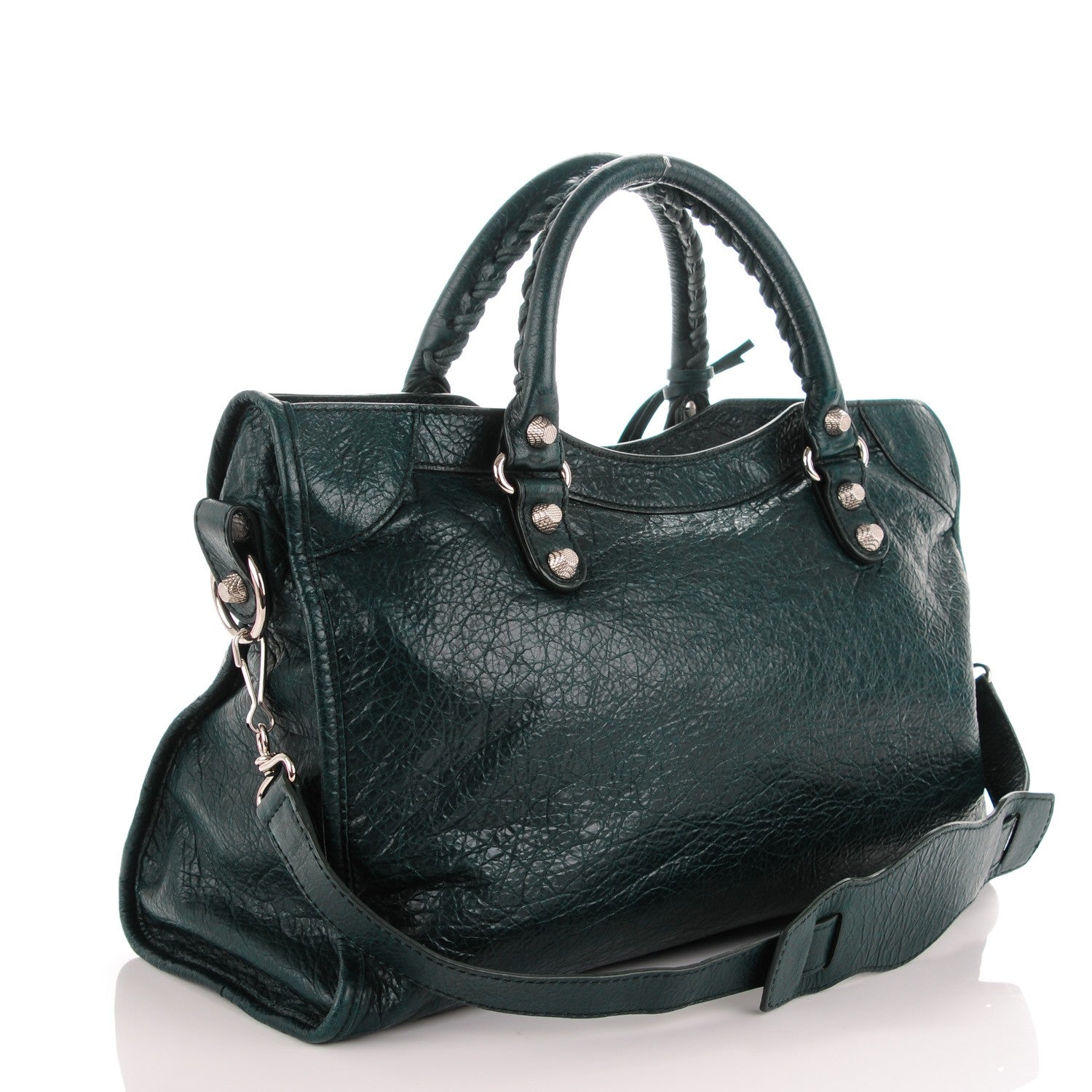 Balenciaga Agneau Giant 12 Silver Hardware City Vert Pinede 3 of 7